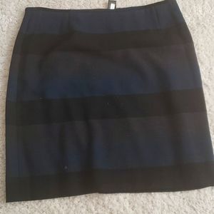 Tahari Skirt. Black,blue and charcoal grey, Size 18.